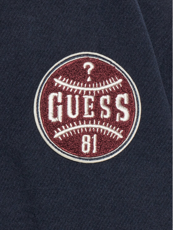 Guess Guess Kurtka bomber L5YL06 WHE70 Granatowy Regular Fit