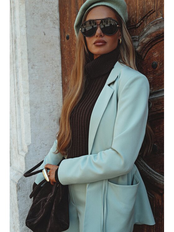Made of Emotion Made of Emotion Marynarka M873 Zielony Modern Slim Fit
