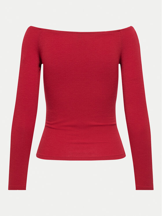 ONLY ONLY Bluse Glamour 15339763 Rot Slim Fit