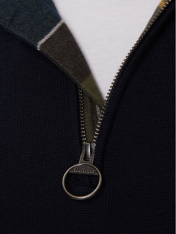 Barbour Barbour Svetr Half Zip MKN1074NY91 Tmavomodrá Regular Fit