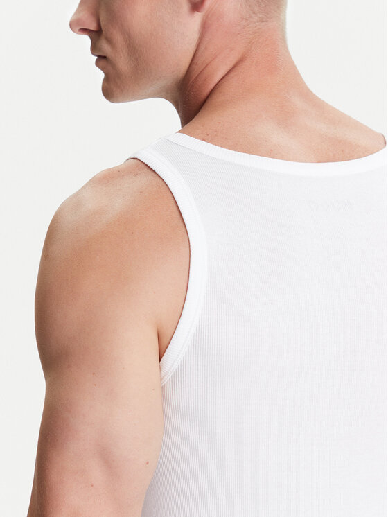 HUGO HUGO Set 3 Tank top-uri 50545681 Alb Slim Fit