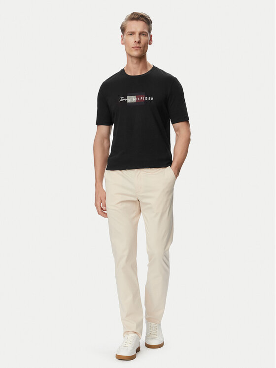 Tommy Hilfiger Tommy Hilfiger T-Shirt MW0MW43226 Schwarz Regular Fit