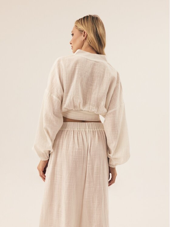 Esotiq Esotiq Kimono 42428 Beżowy Beachy Fit