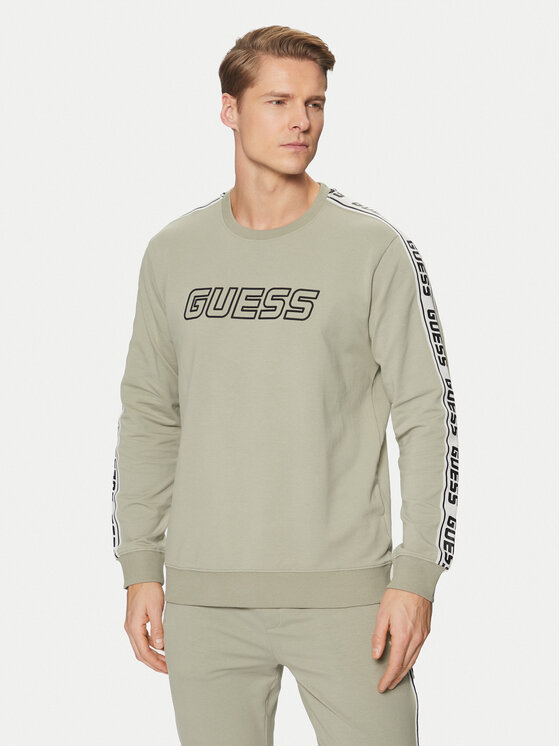 Guess Guess Džemperis Z4GQ24 K6ZS1 Žalia Regular Fit