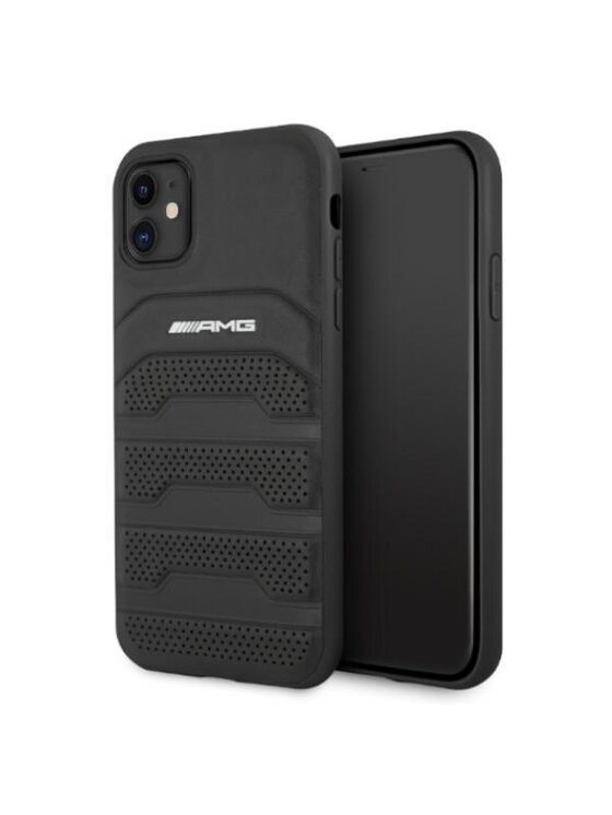 Etui na telefon Mercedes AMG Petronas F1, Czarne, iPhone 11