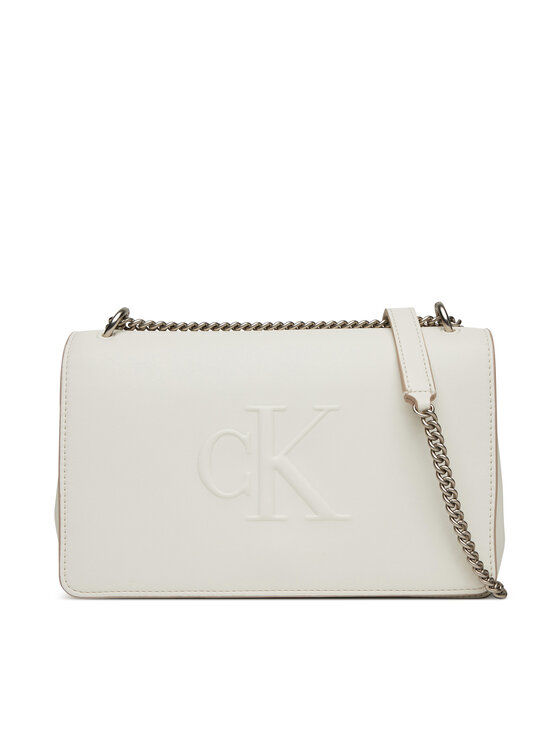 Calvin Klein Jeans Calvin Klein Jeans Geantă Sculpted Ew Flap Conv Chain LV04K3035G Alb