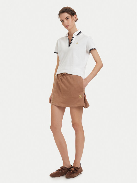 Beverly Hills Polo Club Beverly Hills Polo Club Polo marškinėliai P-SS26W-P0300 Balta Regular Fit