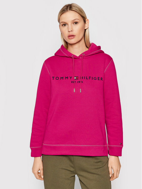 Tommy Hilfiger Felpa WW0WW26410 Rosa Regular Fit • Modivo.it