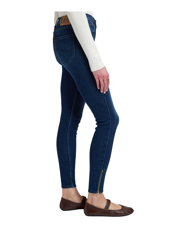 Lee Lee Jeansy 112385840 Niebieski Skinny Fit