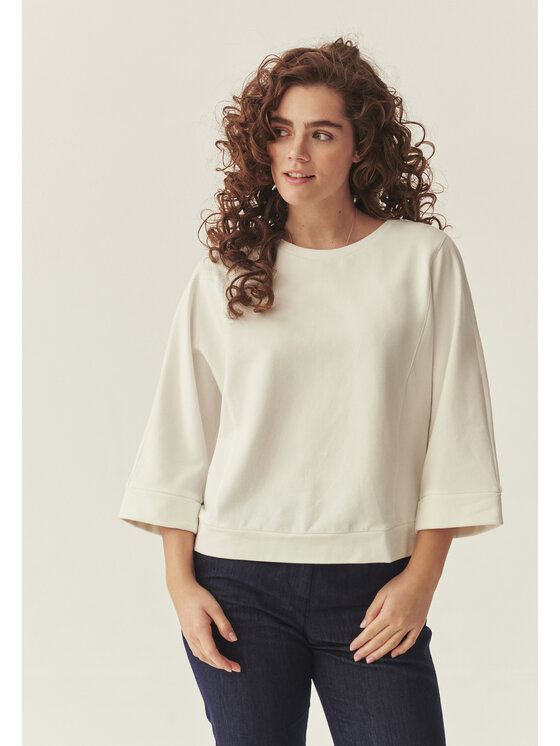 TATUUM Tatuum Mikina SULEN Biela Loose Fit