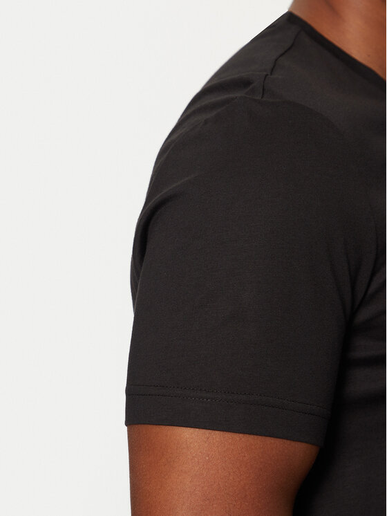 Calvin Klein Calvin Klein T-Shirt Smooth Cotton T-Shirt K10K112229 Czarny Regular Fit