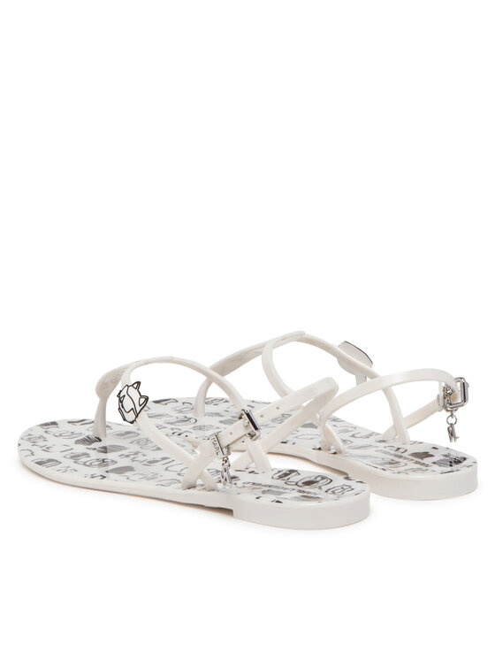 KARL LAGERFELD KARL LAGERFELD Сандали Jelly KL80002G Бял