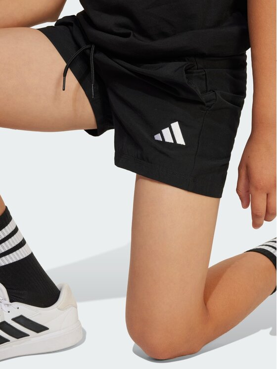adidas adidas Szorty materiałowe 155857 Czarny Regular Fit