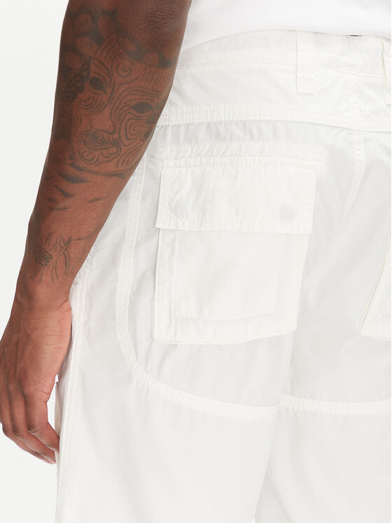 Aeronautica Militare Aeronautica Militare Pantaloncini di tessuto 251BE041CT1122 Bianco Regular Fit