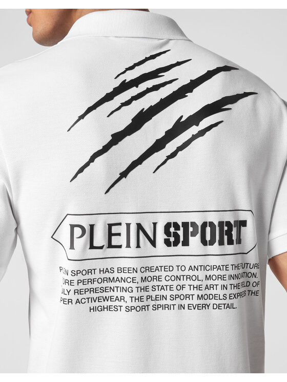 Plein Sport Plein Sport Polo 2051 Biały Slim Fit