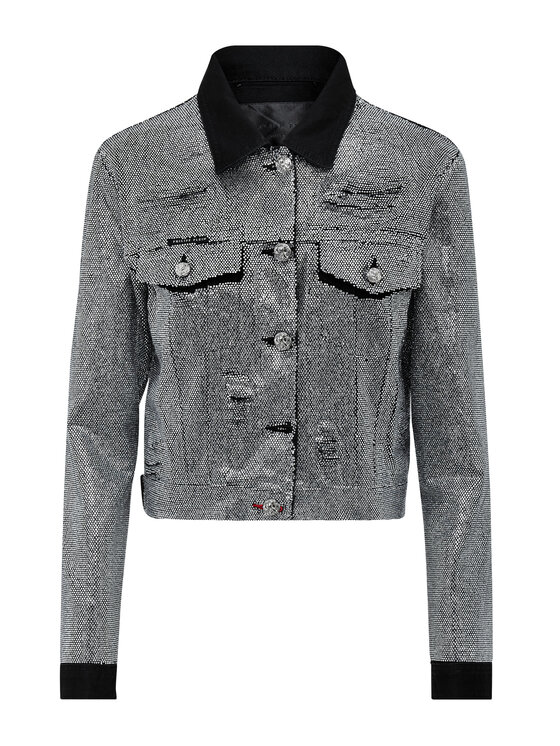 PHILIPP PLEIN PHILIPP PLEIN Džínsová bunda 21829 Čierna Regular Fit