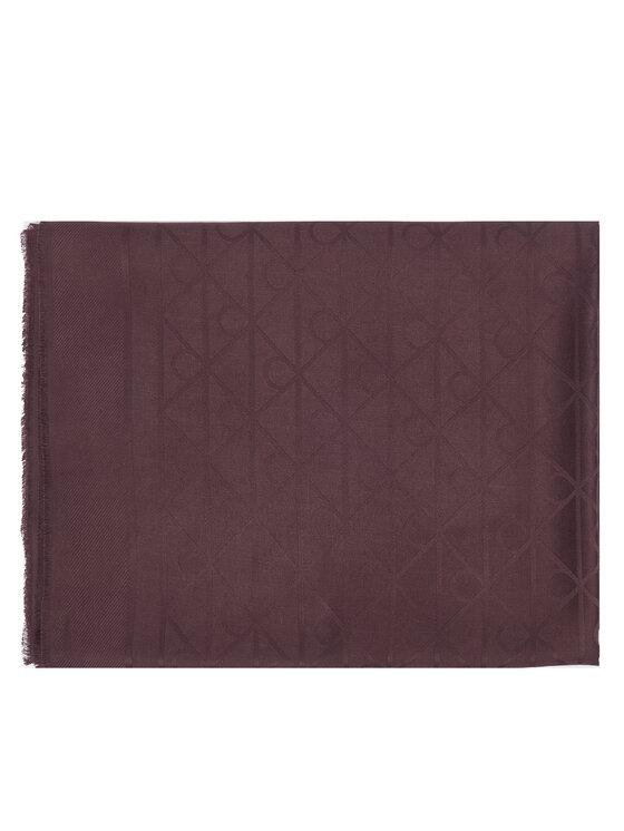 Calvin Klein Calvin Klein Шал Emblem Aop Glossy Tonal Scarf LV04F8096G Бордо