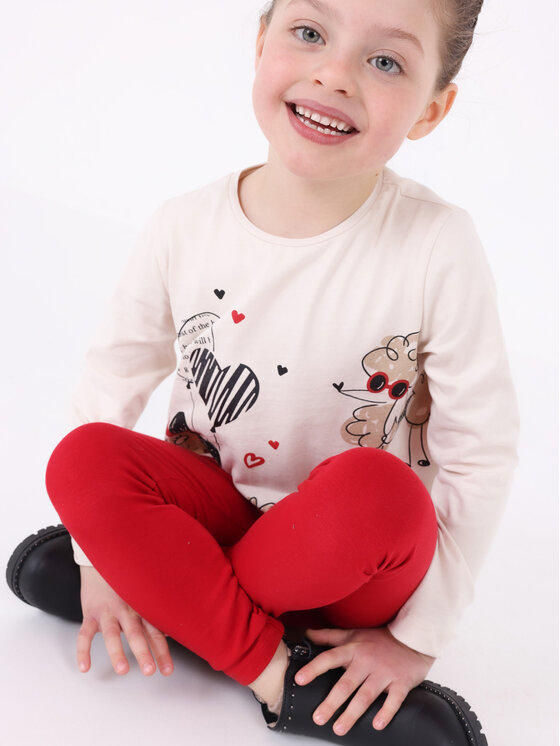 Mayoral Mayoral Completo felpa e 2 paia di leggings 4.794 Rosso Regular Fit