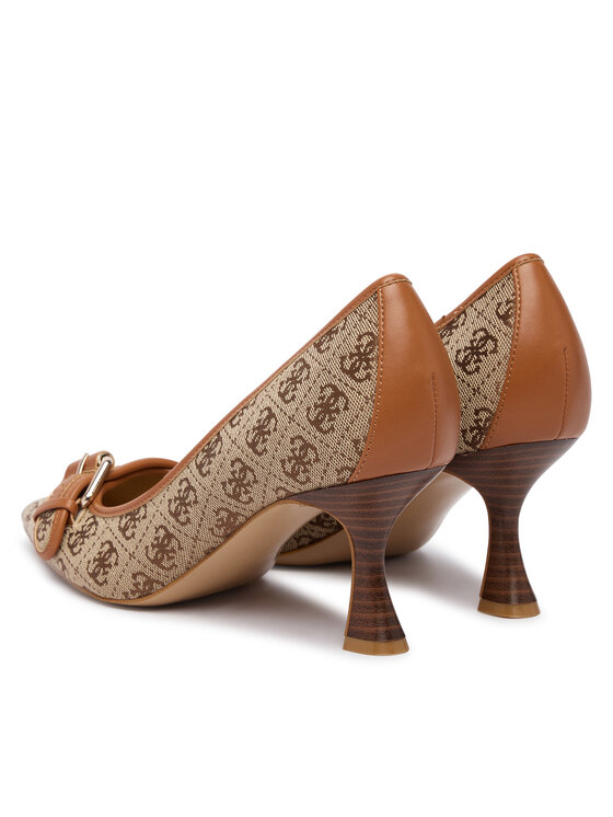 Guess Guess Обувки на ток FLFAN2 FAL08 Тъмнобежов