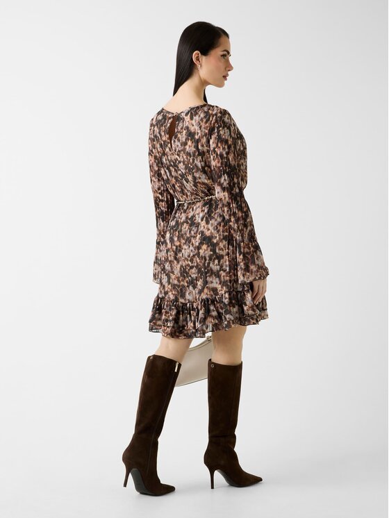 Guess Guess Kleid für den Alltag 180408 Braun Classic Fit