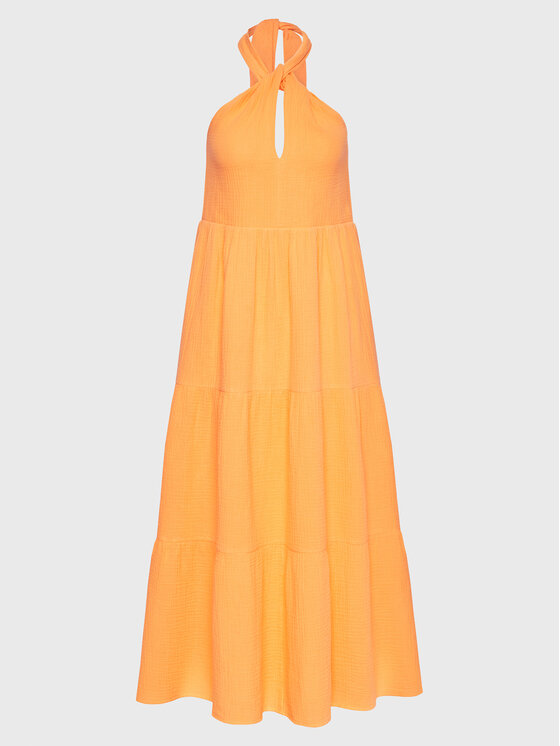 Seafolly Seafolly Sommerkleid Halter 54864-DR Orange Regular Fit