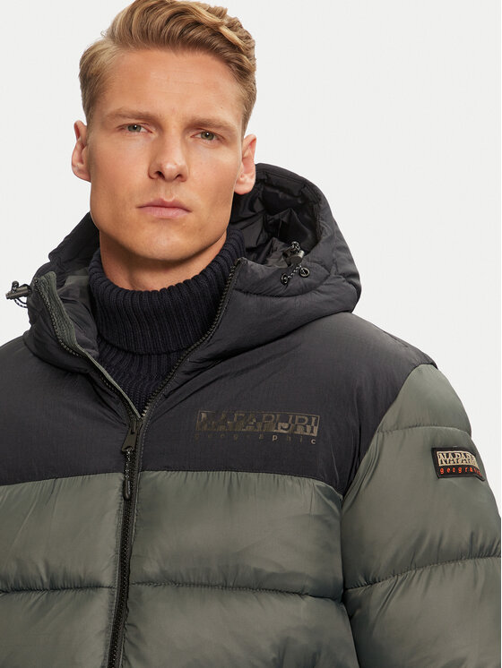 Napapijri Napapijri Žieminė striukė A-Hornelen NP0A4GLL Žalia Regular Fit