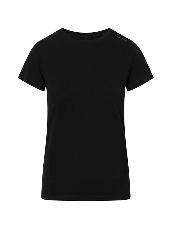Viking Viking T-Shirt Lenta Bamboo Light Lady Czarny Regular Fit