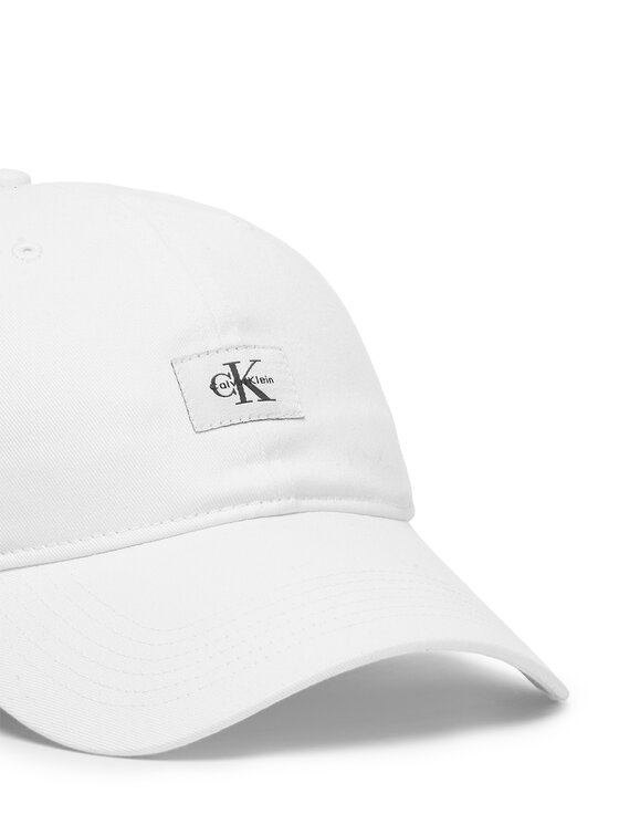 Calvin Klein Calvin Klein Czapka z daszkiem Monologo Woven Patch Bb Cap LV04D5077G Biały
