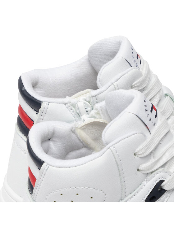 Tommy Hilfiger Tommy Hilfiger Sneakersy High Top Lace-Up Sneaker T3X9-32483-1355 M Biały
