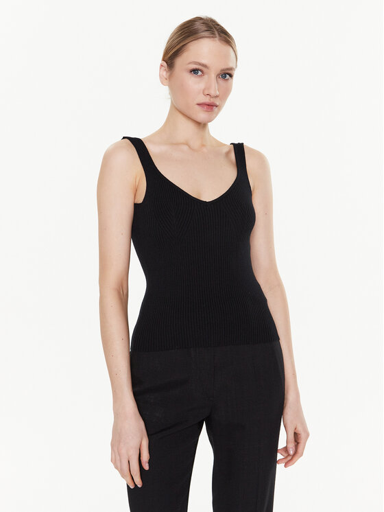 MMC Studio Top Stripe Negru Slim Fit