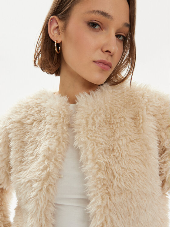 Gina Tricot Gina Tricot Pelliccia 20976 Beige Oversize