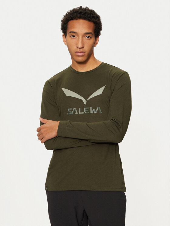 Salewa Funkčné tričko Solidlogo Dry 27340 Zelená Regular Fit