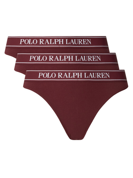 Polo Ralph Lauren Polo Ralph Lauren Стрінги 4P0708 Бордовий