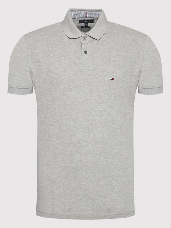 Tommy Hilfiger Tommy Hilfiger Polo majica 1985 MW0MW17770 Siva Regular Fit