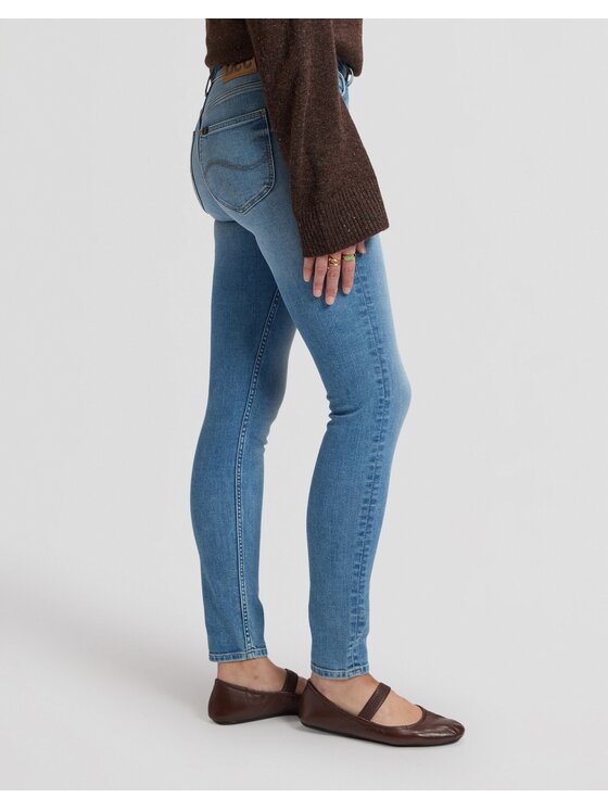 Lee Lee Jeansy SCARLETT HIGH Niebieski Skinny Fit