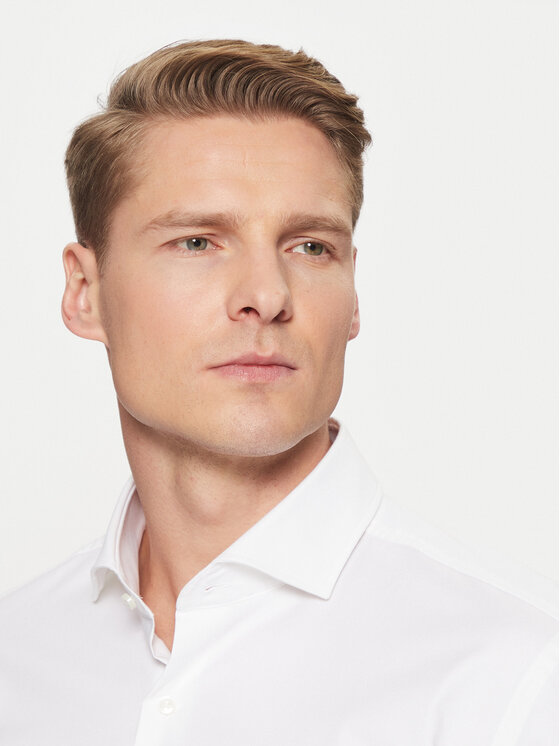 BOSS BOSS Koszula H-Hank 50543677 Biały Slim Fit