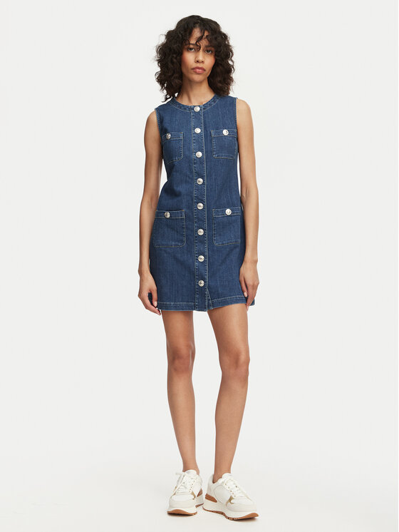 Liu Jo Liu Jo Φόρεμα καθημερινό UA6334 D0275 Μπλε Regular Fit