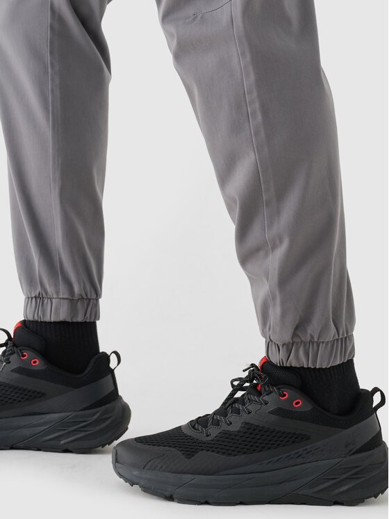 4F 4F Pantaloni di tessuto 4FWMM00TTROM0944-25S Grigio Regular Fit