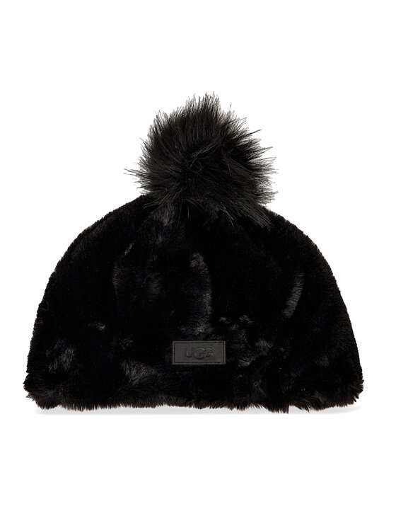 Ugg Ugg Müts W Faux Fur Beanie W Pom 20941 Must