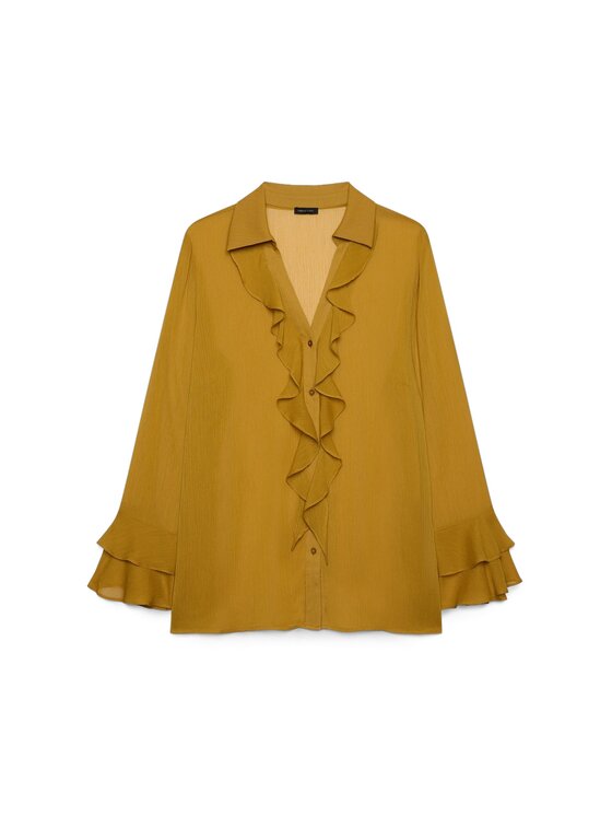 Fiorella Rubino Fiorella Rubino Koszula 5076T001555N018 Żółty Regular Fit