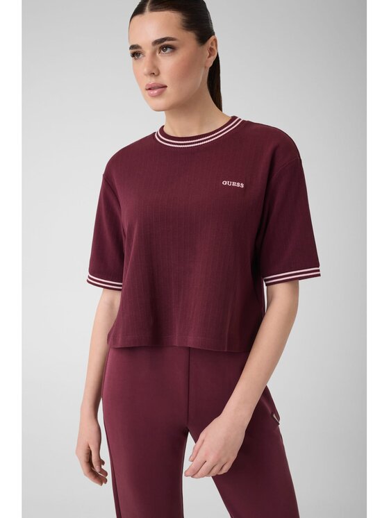 Guess Guess T-Shirt 183937 Červená Classic Fit