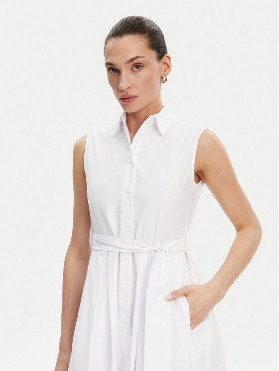 Silvian Heach Silvian Heach Rochie tip cămașă GPP25450VE Alb Regular Fit