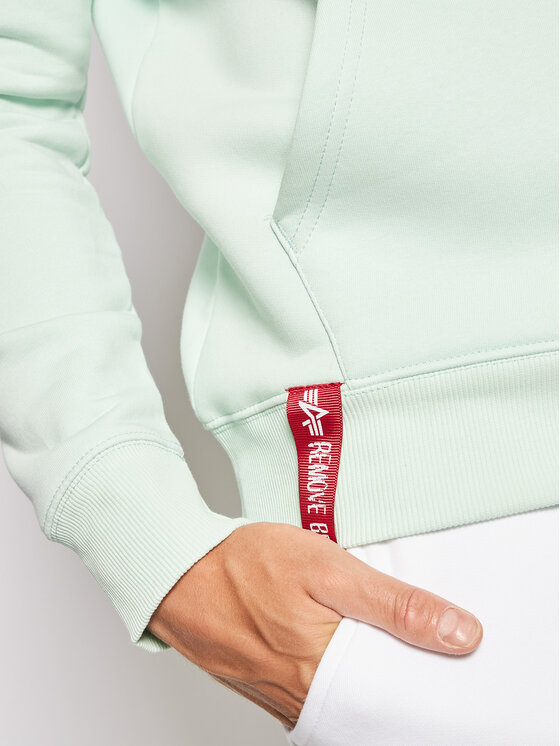 Alpha Industries Alpha Industries Mikina Basic 178312 Zelená Regular Fit