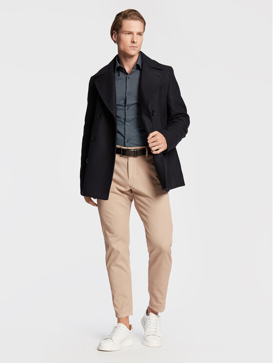 Camicia H-Hank-Kent-C1-214 50478620 Blu scuro Slim...