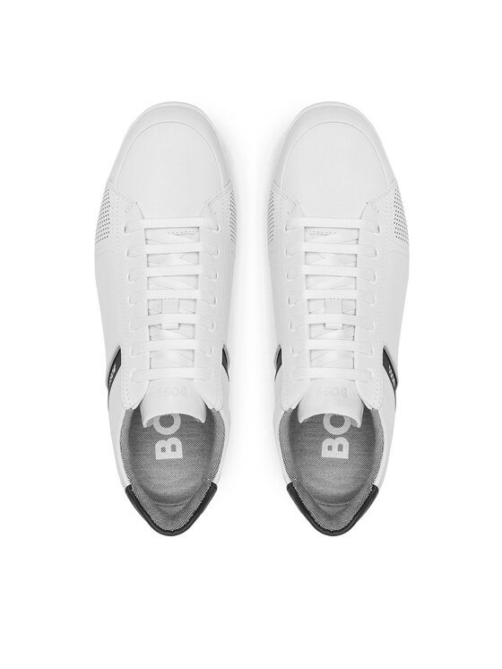 Boss white sneakers cheap