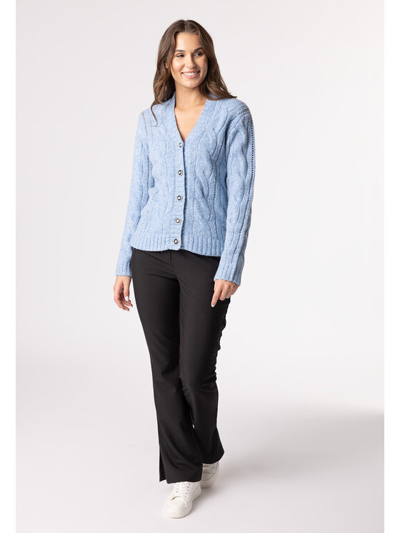 QUIOSQUE QUIOSQUE Kardigan QUIOSQUE 6RS006831 Modrá Regular Fit