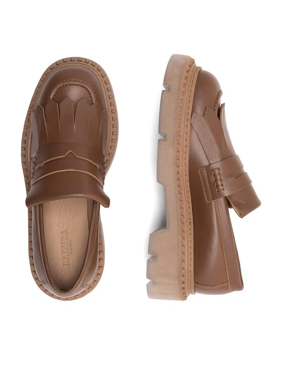 Badura Badura Loafersy SINES-23FW110-V Brązowy