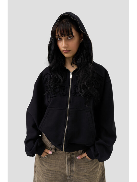 2005 2005 Bluza Fur Czarny Oversize