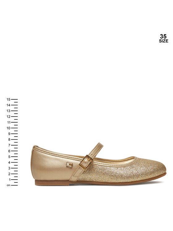 Tommy Hilfiger Tommy Hilfiger Balerinke Ballerina T4A3-33930-0572 S Zlatna