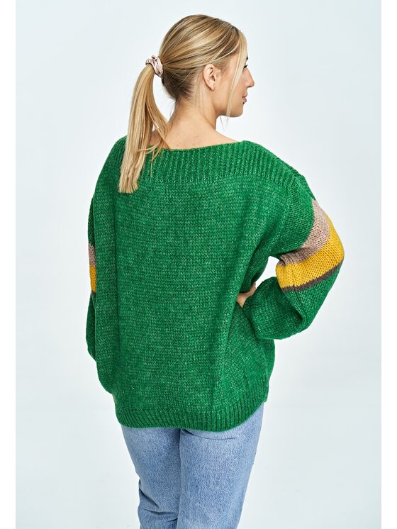 FIGL FIGLFIGL Maglione M909 Verde Oversize